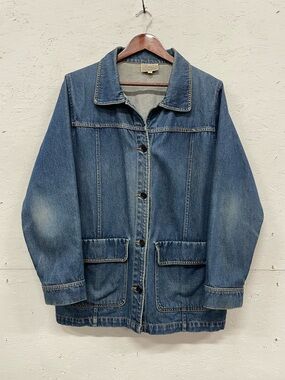 Vintage Tradition Country Collection Faded Denim Chore Jacket, Size M/L